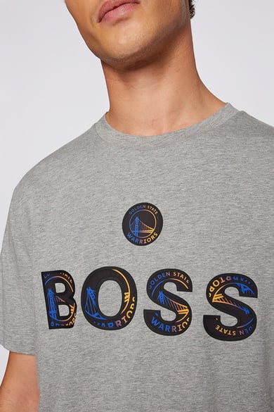 ΜΠΛΟΥΖΑ BOSS x NBA - 042 ΓΚΡΙ